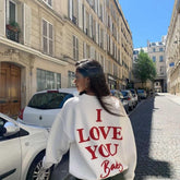 I Love You Baby Oversized Sweatshirt